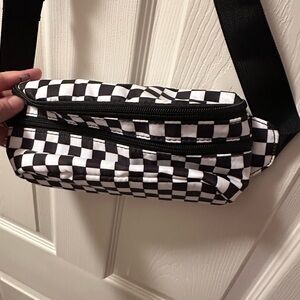 Checkered fanny pack